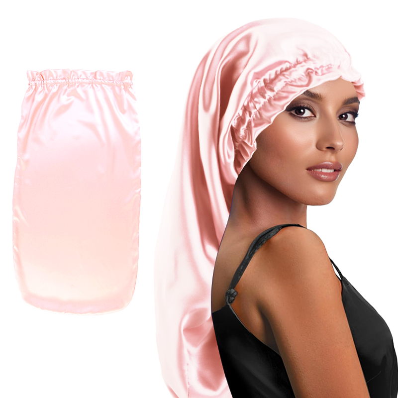 Hair Care Long Hair - New Women's Long Satin Sleep Cap