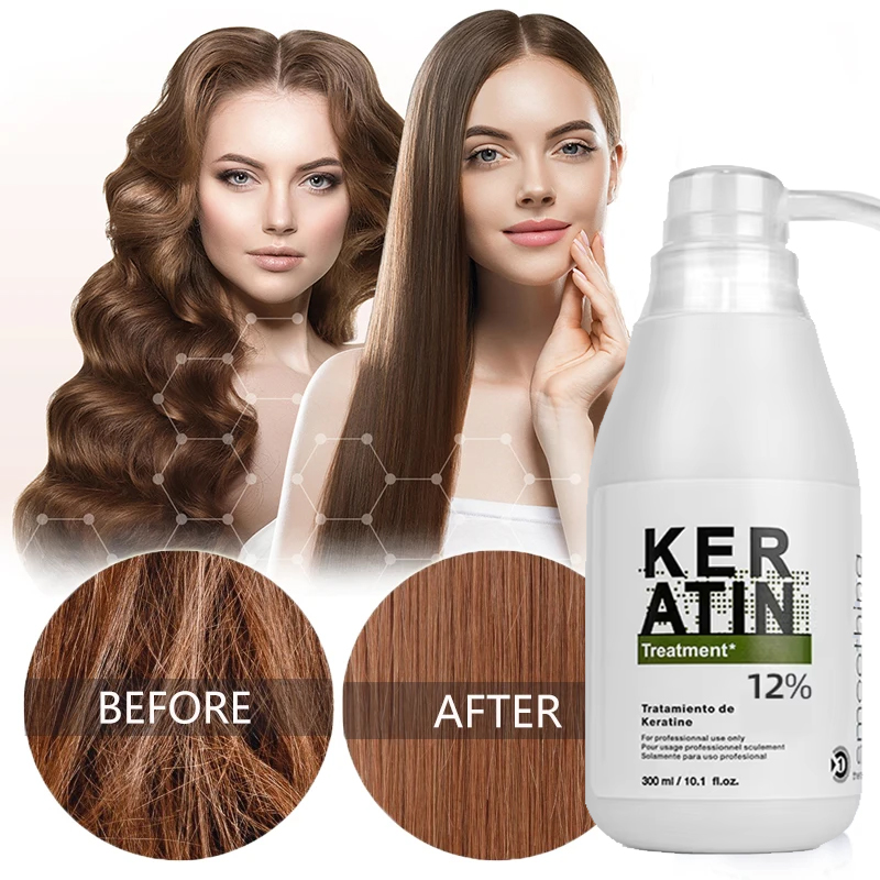 Hair Care Keratin Shampoo - PURC 300ML Keratin Treatment Professional Smoothing