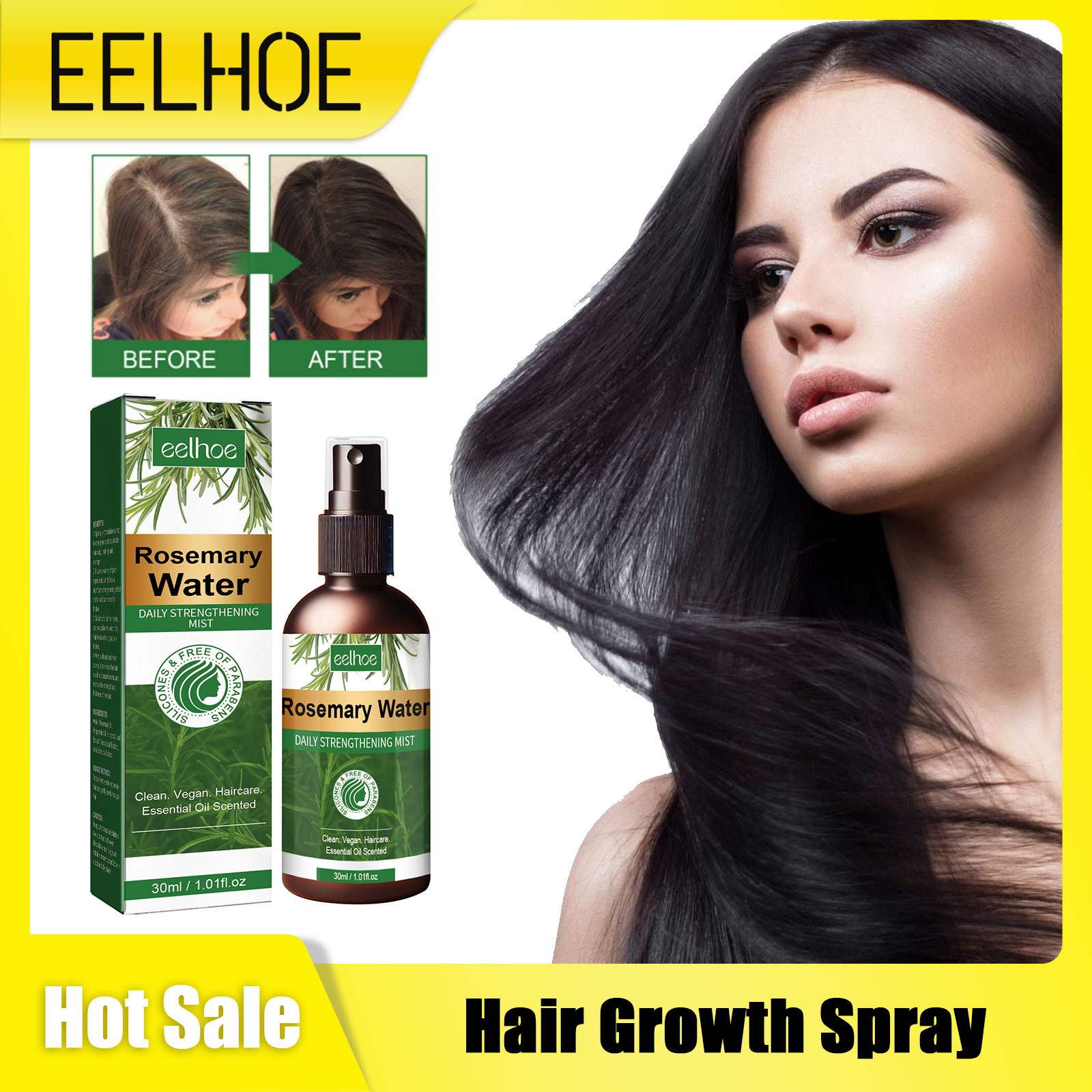 Hair Care Nature - Rosemary Spray for Hair Nourishing Scalp