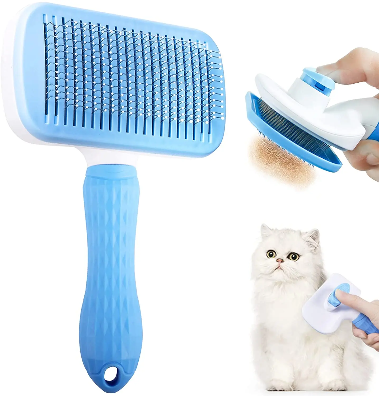 Dog Hair Remover Brush Cat Dog - Hair Care Long Hair ulasan dan harga
