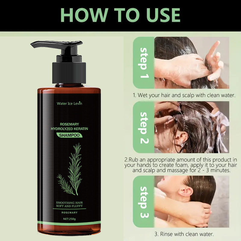 Rosemary Keratin Hydrolyzed Sh - Hair Care Keratin Shampoo ulasan dan harga