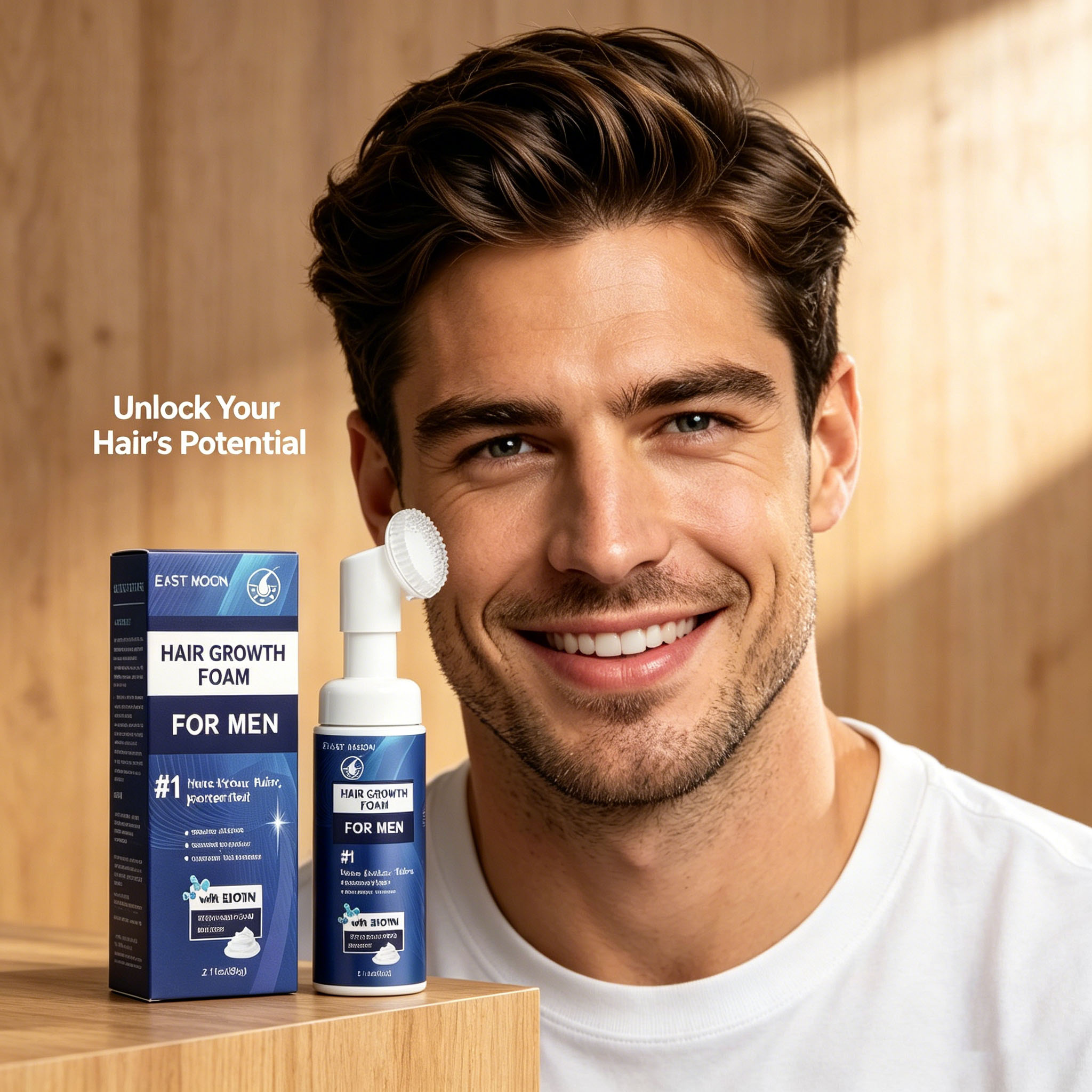 Hair Growth Foam Silicone Brus - Hair Care Nature ulasan dan harga
