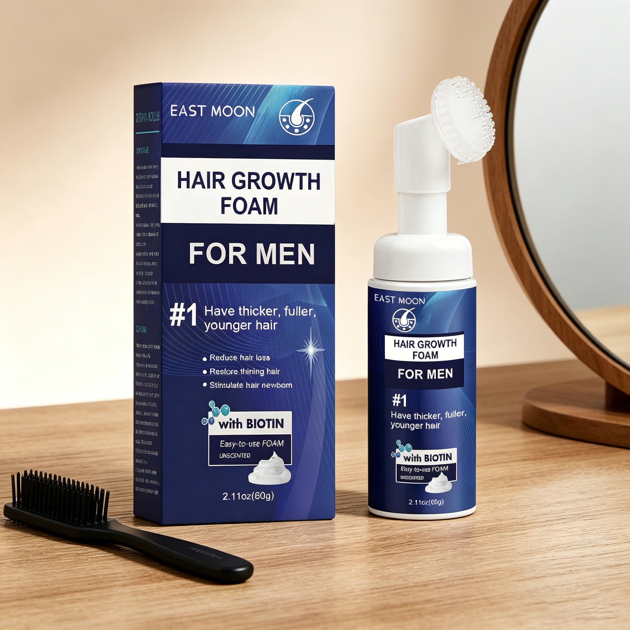 Hair Growth Foam Silicone Brus - Hair Care Nature ulasan dan harga