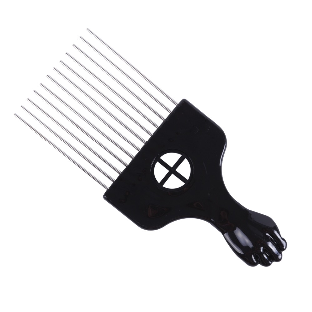 Salon Use Black Metal African  - Afro Pick Comb ulasan dan harga