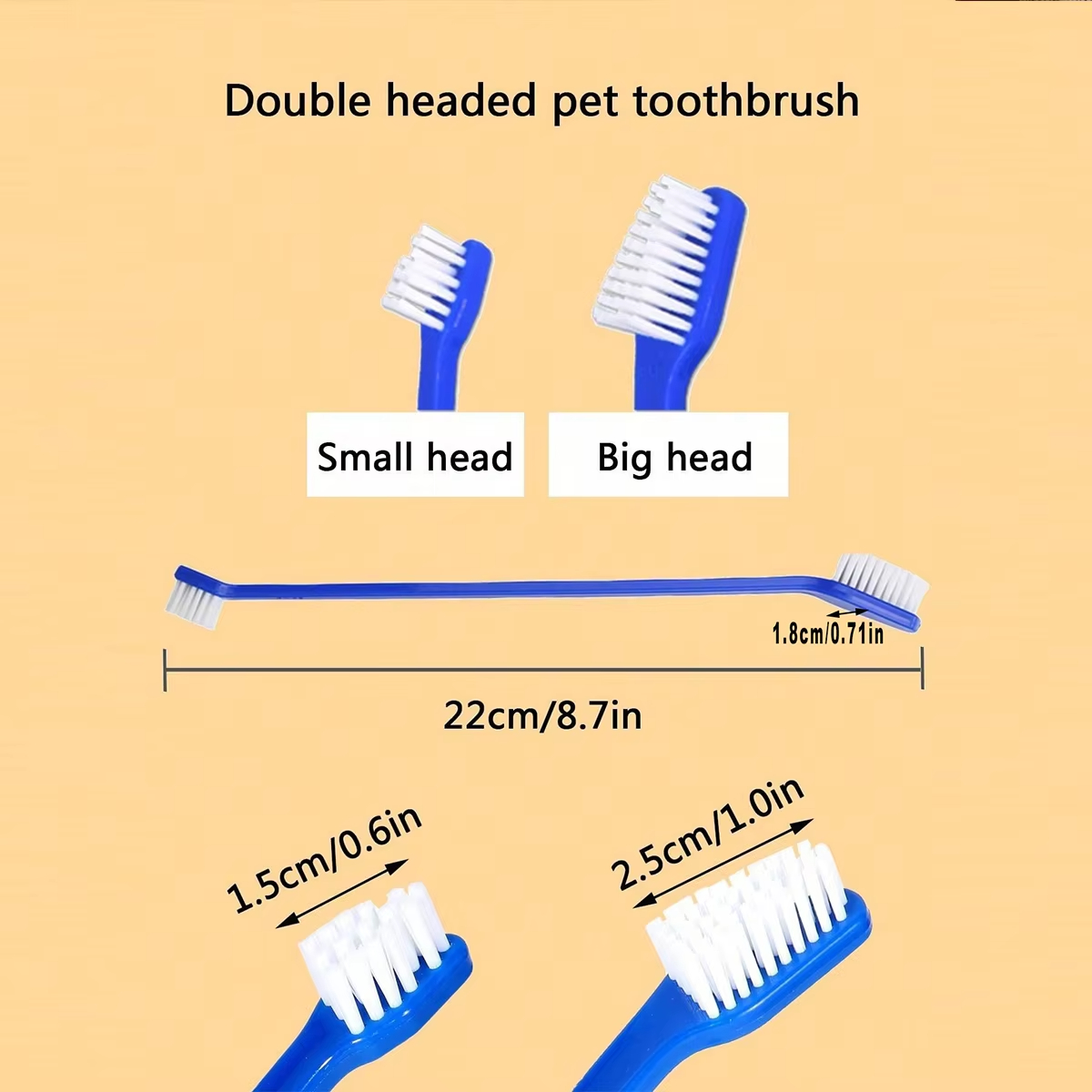 5pcs/set Long Handle Pet Tooth - Hair Care Long Hair ulasan dan harga