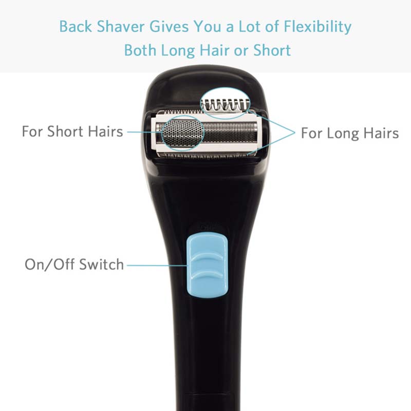 Electric Back Body Trimmer wit - Hair Care Long Hair ulasan dan harga