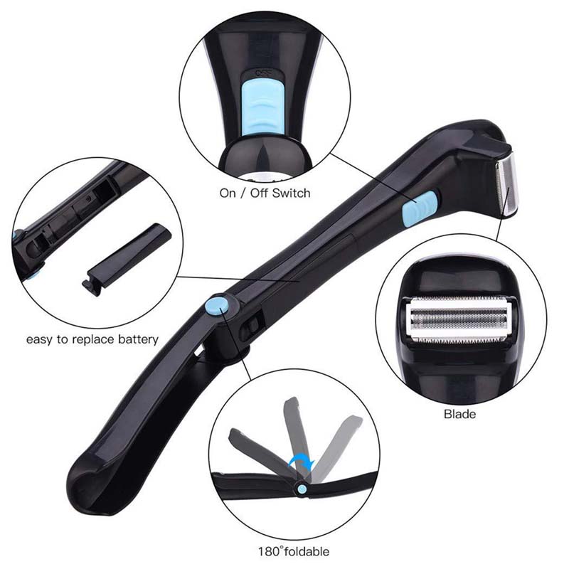 Electric Back Body Trimmer wit - Hair Care Long Hair ulasan dan harga