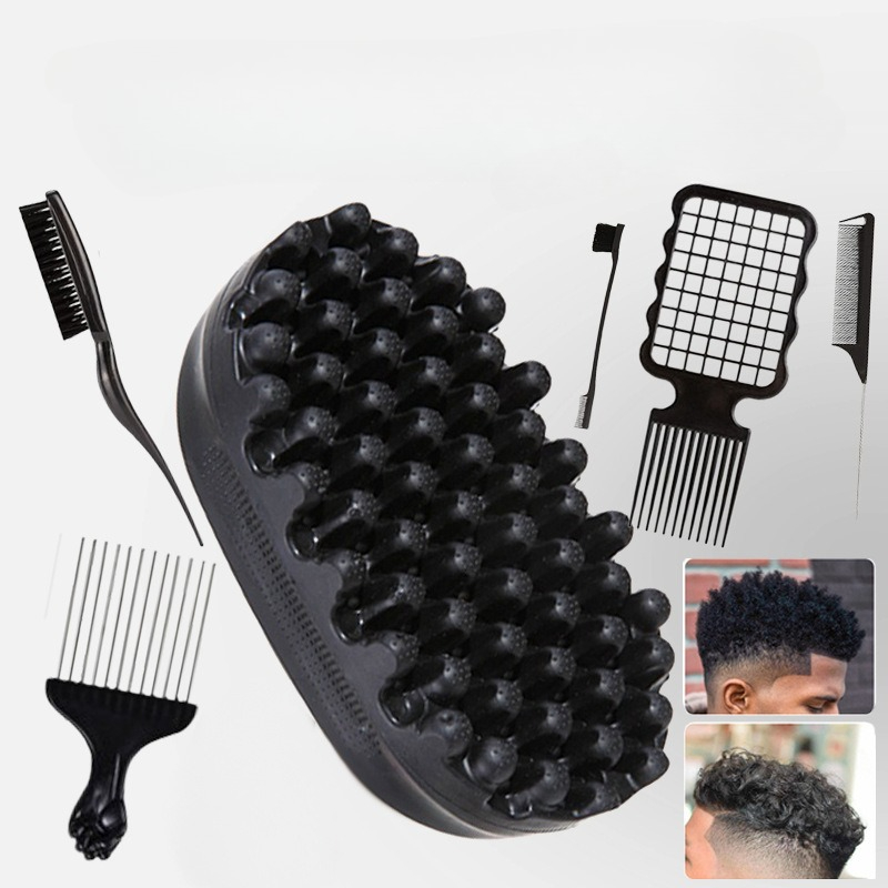 Professional Curly Hair Sponge - Afro Pick Comb ulasan dan harga