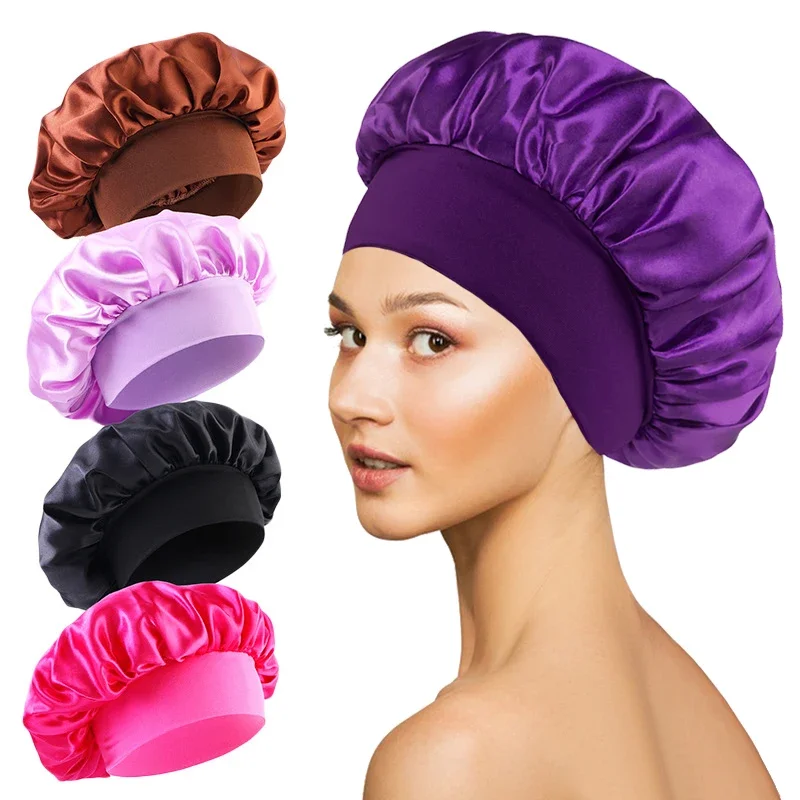 Large Satin Sleep Bonnet Silky - Hair Care Long Hair ulasan dan harga