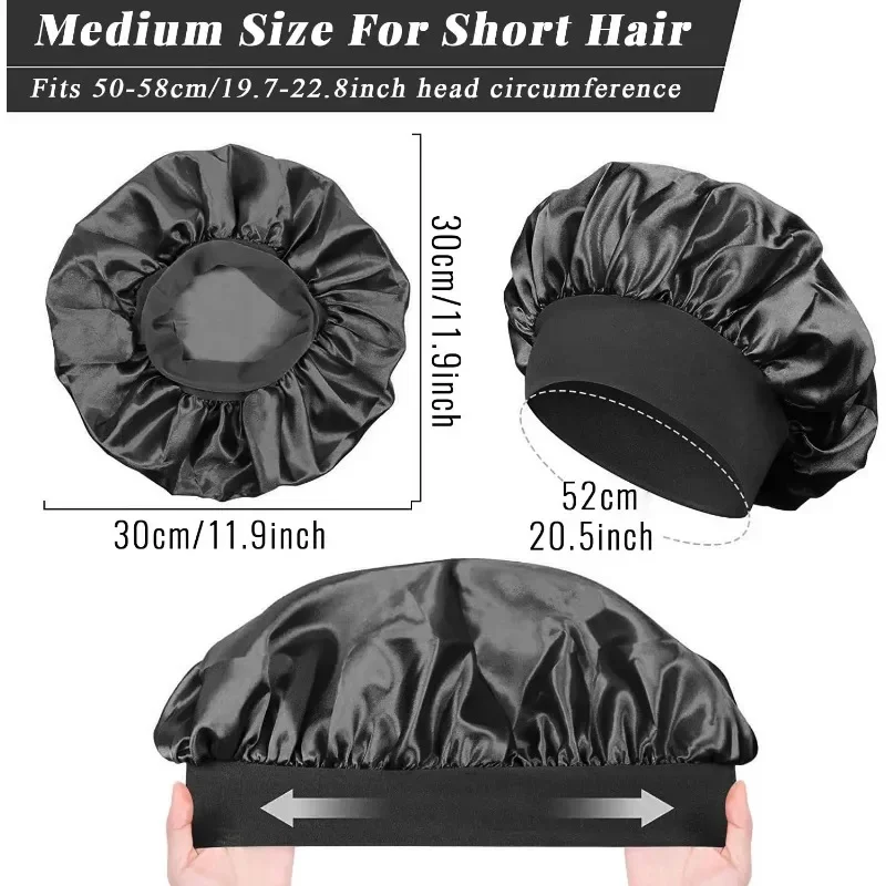 Large Satin Sleep Bonnet Silky - Hair Care Long Hair ulasan dan harga