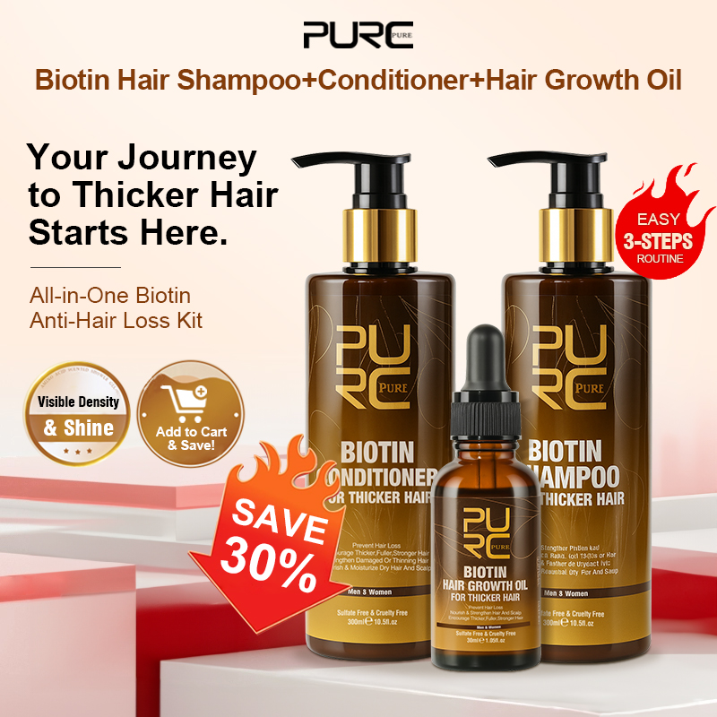 PURC Biotin Hair Growth Oil Sh - Hair Care Keratin Shampoo ulasan dan harga