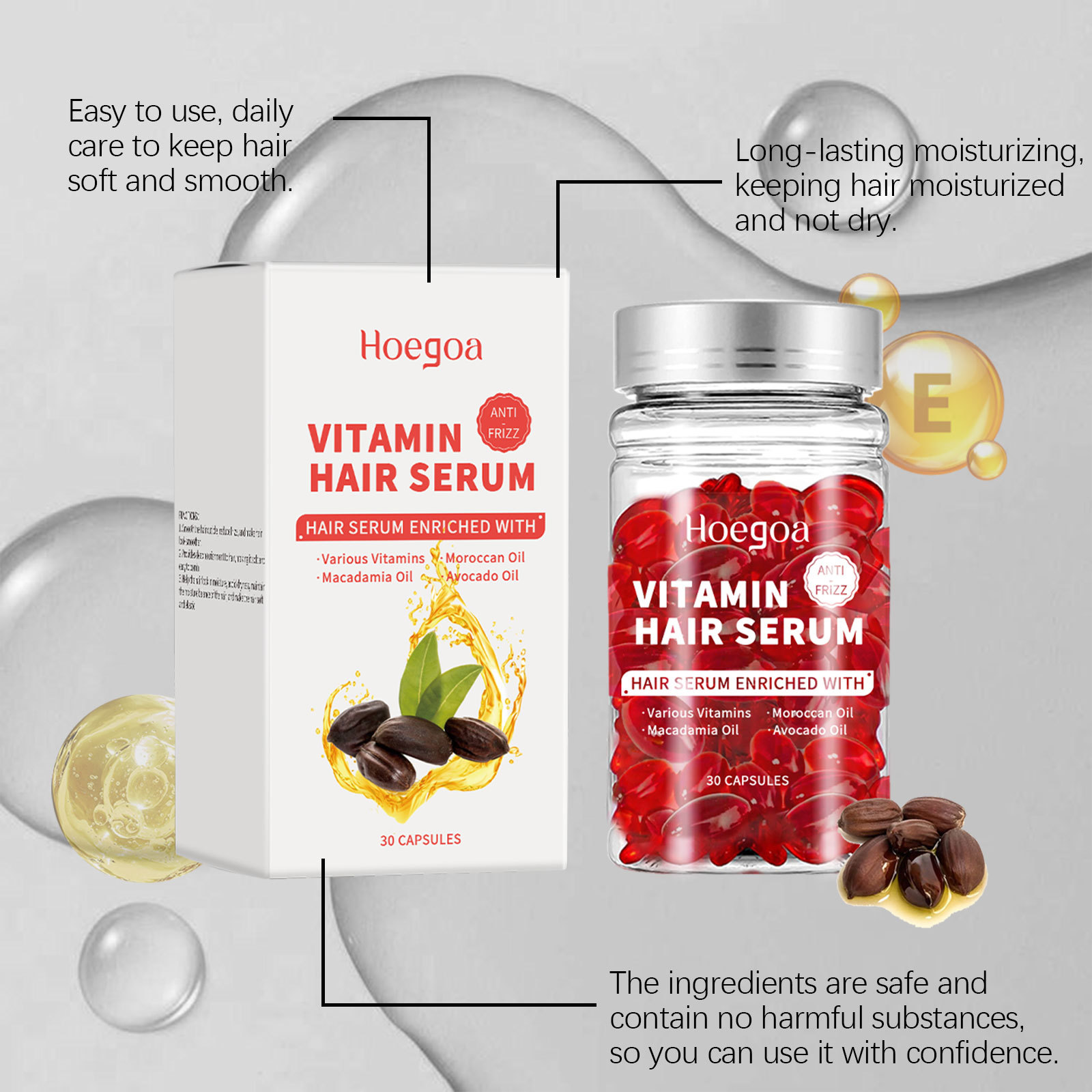 Vitamin Hair Care Serum Capsul - Hair Care Long Hair ulasan dan harga